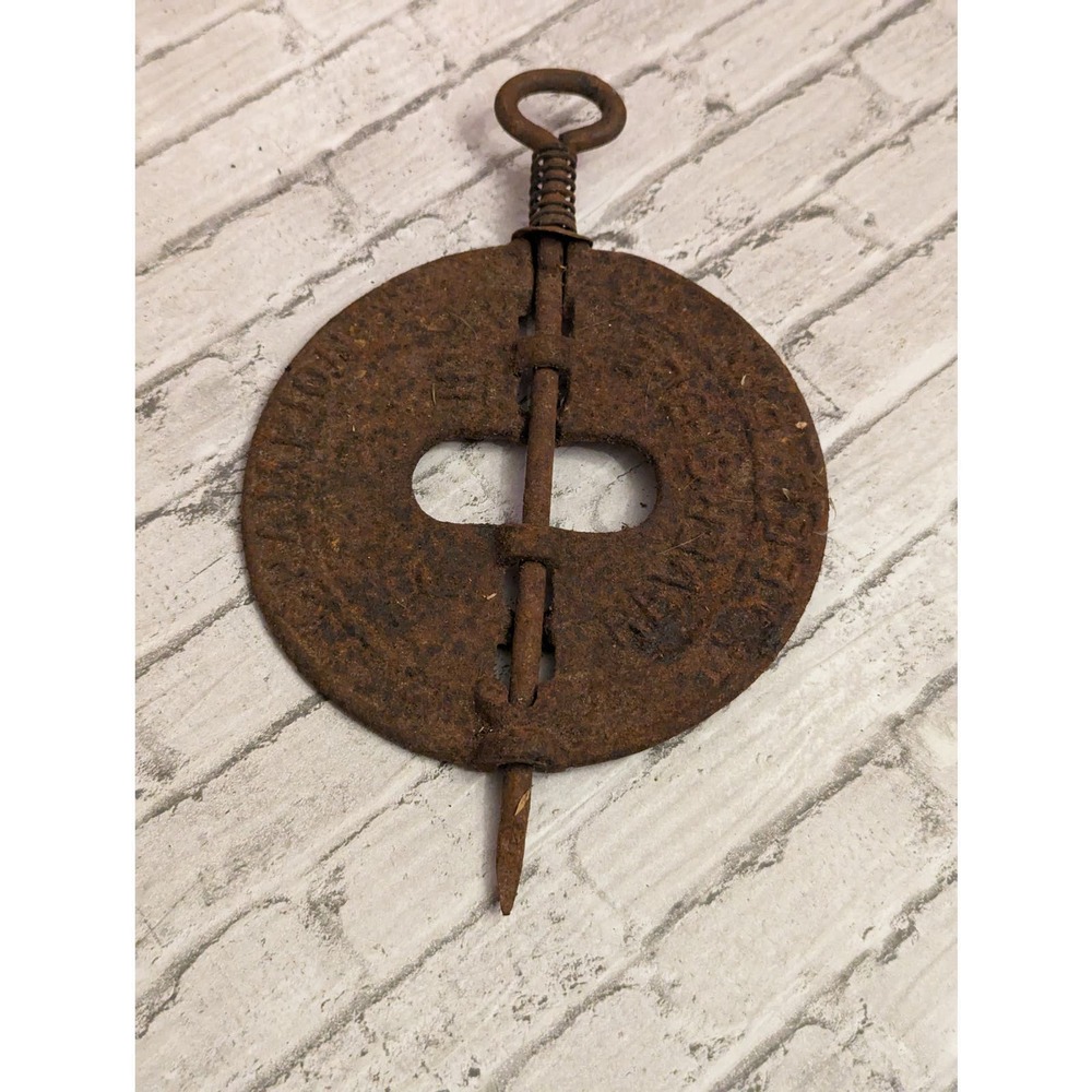 Vintage Champion Reversible Steel Pin- Wood Stove Pipe Damper